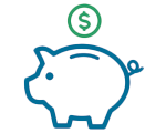 Icon - Symbolic Savings Piggy Bank